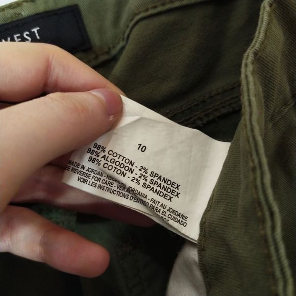 Nine West Jeans Woman's Cargo Army Green Pants 10 - Picture 6 of 8